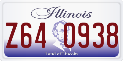 IL license plate Z640938