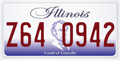IL license plate Z640942