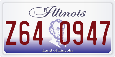 IL license plate Z640947