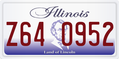 IL license plate Z640952