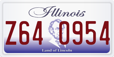 IL license plate Z640954