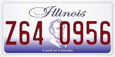 IL license plate Z640956