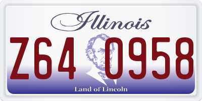 IL license plate Z640958