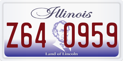 IL license plate Z640959