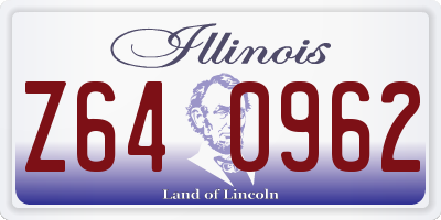 IL license plate Z640962