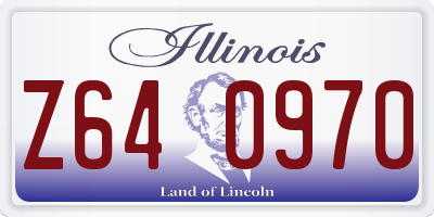 IL license plate Z640970