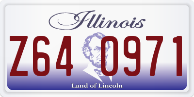 IL license plate Z640971