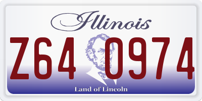 IL license plate Z640974