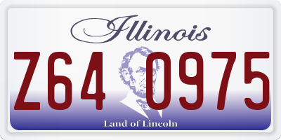 IL license plate Z640975