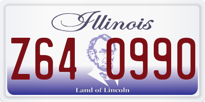 IL license plate Z640990