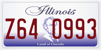 IL license plate Z640993