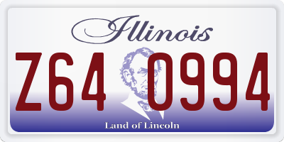 IL license plate Z640994