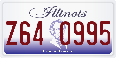 IL license plate Z640995