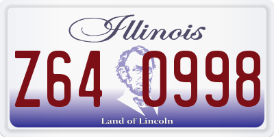 IL license plate Z640998