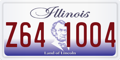 IL license plate Z641004