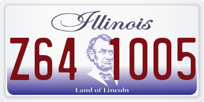IL license plate Z641005
