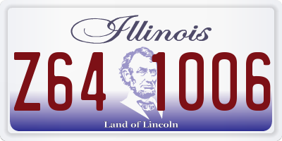 IL license plate Z641006