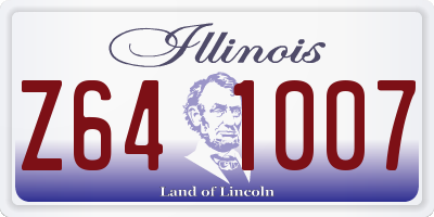 IL license plate Z641007