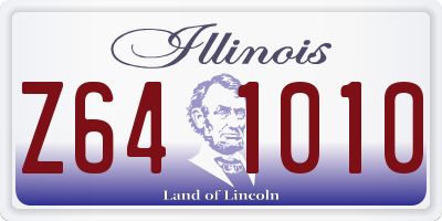 IL license plate Z641010