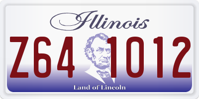 IL license plate Z641012