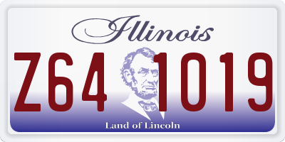 IL license plate Z641019
