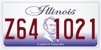 IL license plate Z641021