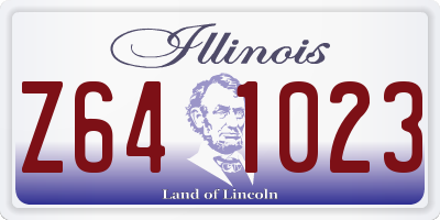IL license plate Z641023