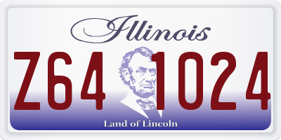 IL license plate Z641024