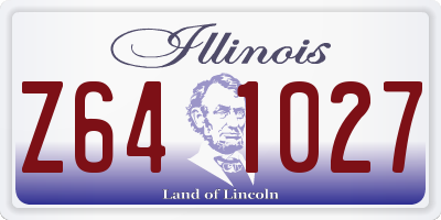 IL license plate Z641027