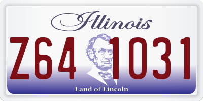 IL license plate Z641031