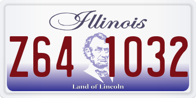 IL license plate Z641032