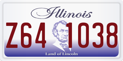 IL license plate Z641038