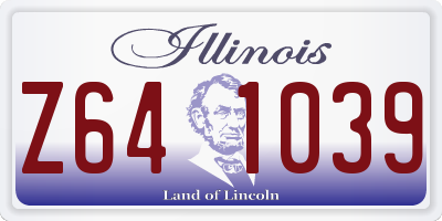 IL license plate Z641039