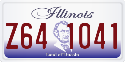 IL license plate Z641041