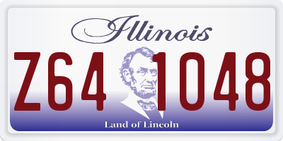 IL license plate Z641048