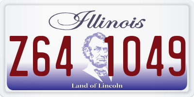 IL license plate Z641049
