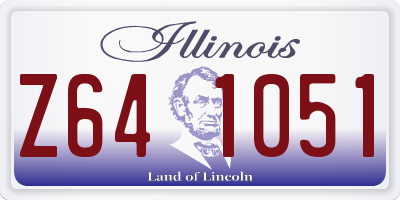 IL license plate Z641051