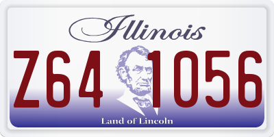 IL license plate Z641056