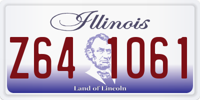 IL license plate Z641061