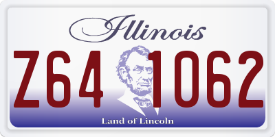 IL license plate Z641062