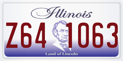IL license plate Z641063