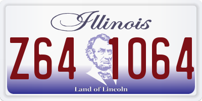 IL license plate Z641064