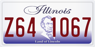 IL license plate Z641067