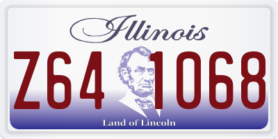 IL license plate Z641068