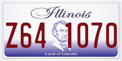 IL license plate Z641070