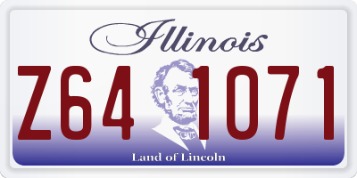 IL license plate Z641071