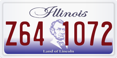 IL license plate Z641072