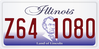 IL license plate Z641080