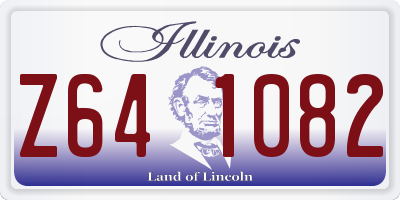 IL license plate Z641082