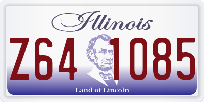 IL license plate Z641085